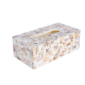 Good Quality Freshwater Shell and Resin Tissue Box